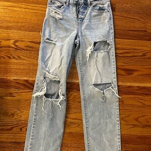 Daze Distressed Light Blue Women's Jeans size 24